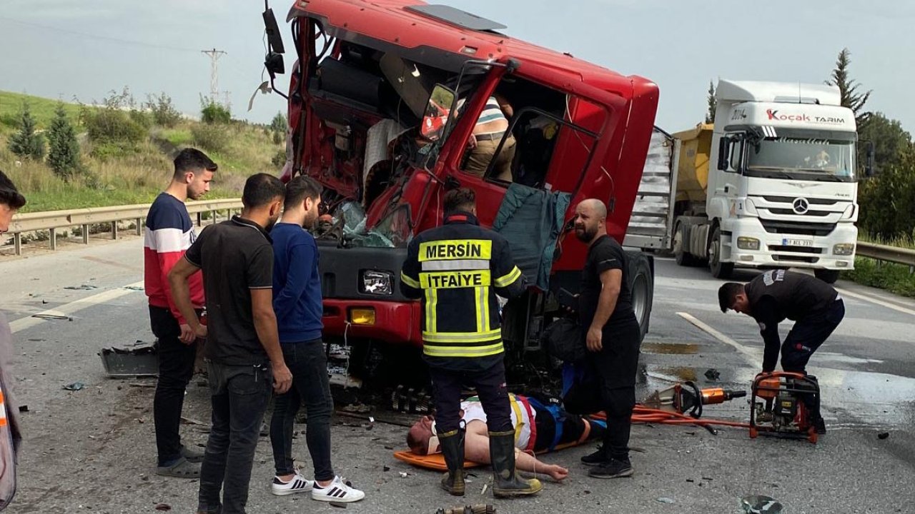 İki Tır’ın Çarpıştığı Kazada 1 Kişi Yaralandı