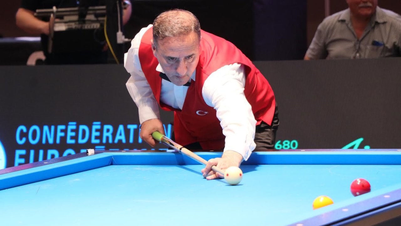 Avrupa Bilardo Şampiyonası’nda 2’nci Altın Madalya Hacı Arap Yaman’dan Geldi