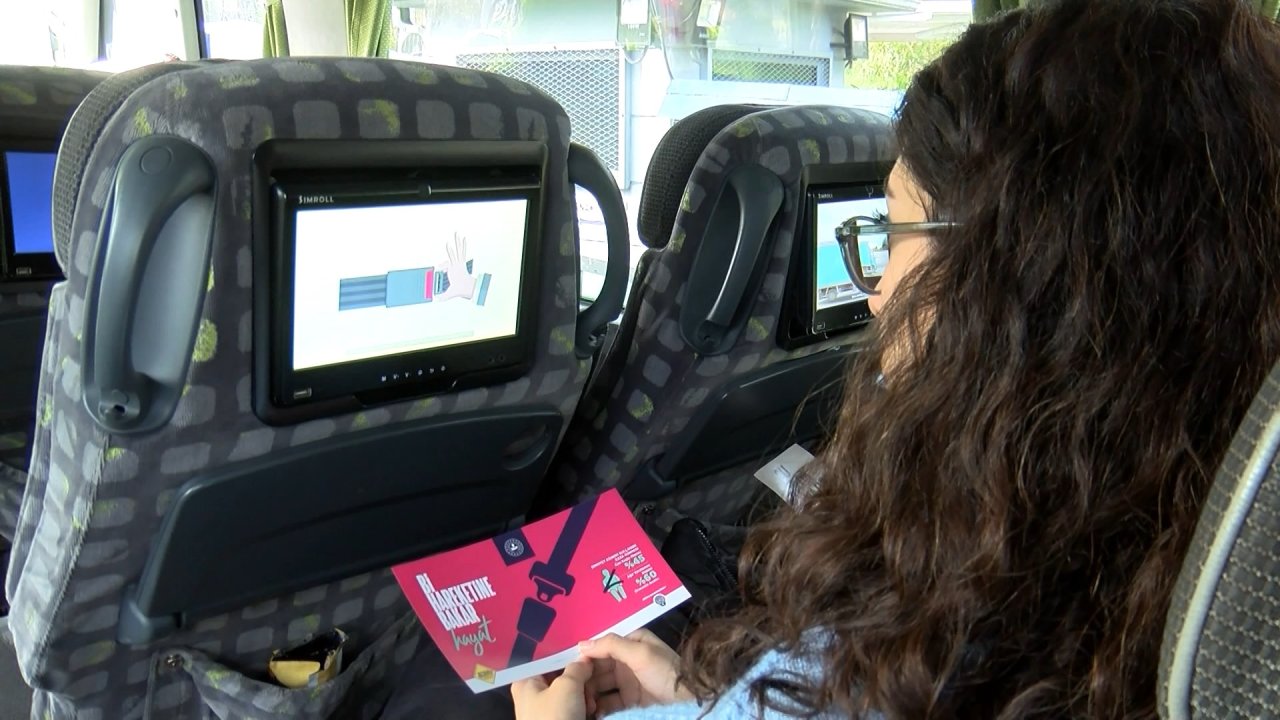 Şehirler Arası Otobüslere Emniyet Kemeri Denetimi