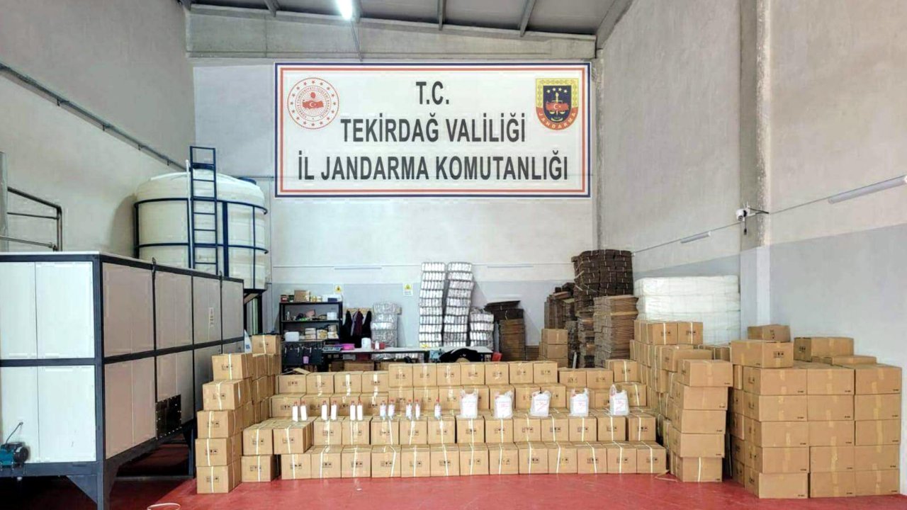 Tekirdağ'da Sahte İçki İmalathanesine Operasyon