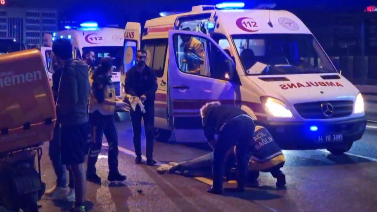 Şişli D-100 Karayolu'nda Motosiklet Kazası: 2 Yaralı