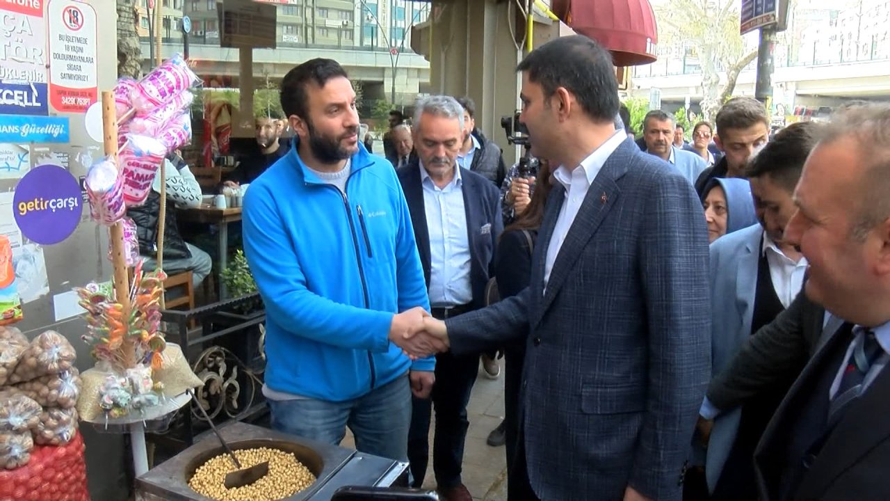 Bakan Kurum Kartal’da Seçim Çalışmalarına Devam Etti