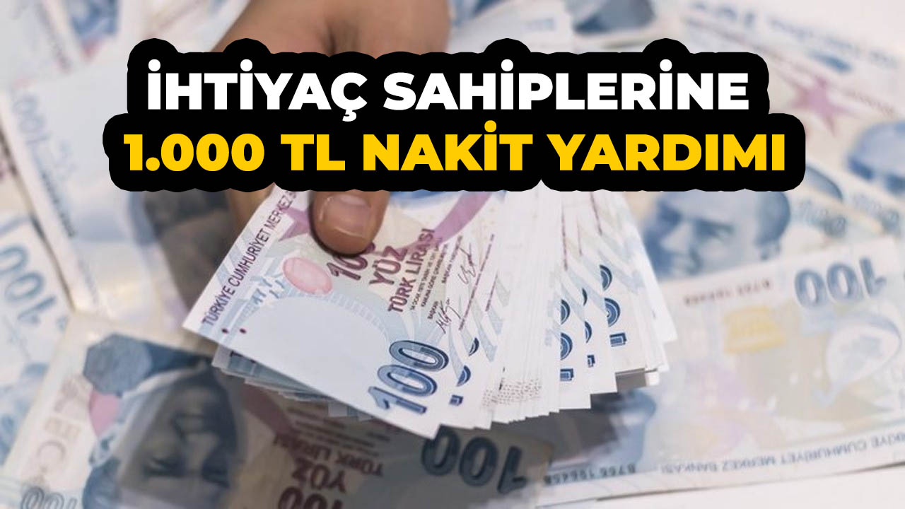 Aile Bakanlığı ve PTT maddi sıkıntı yaşayanlara 1.000 TL veriyor