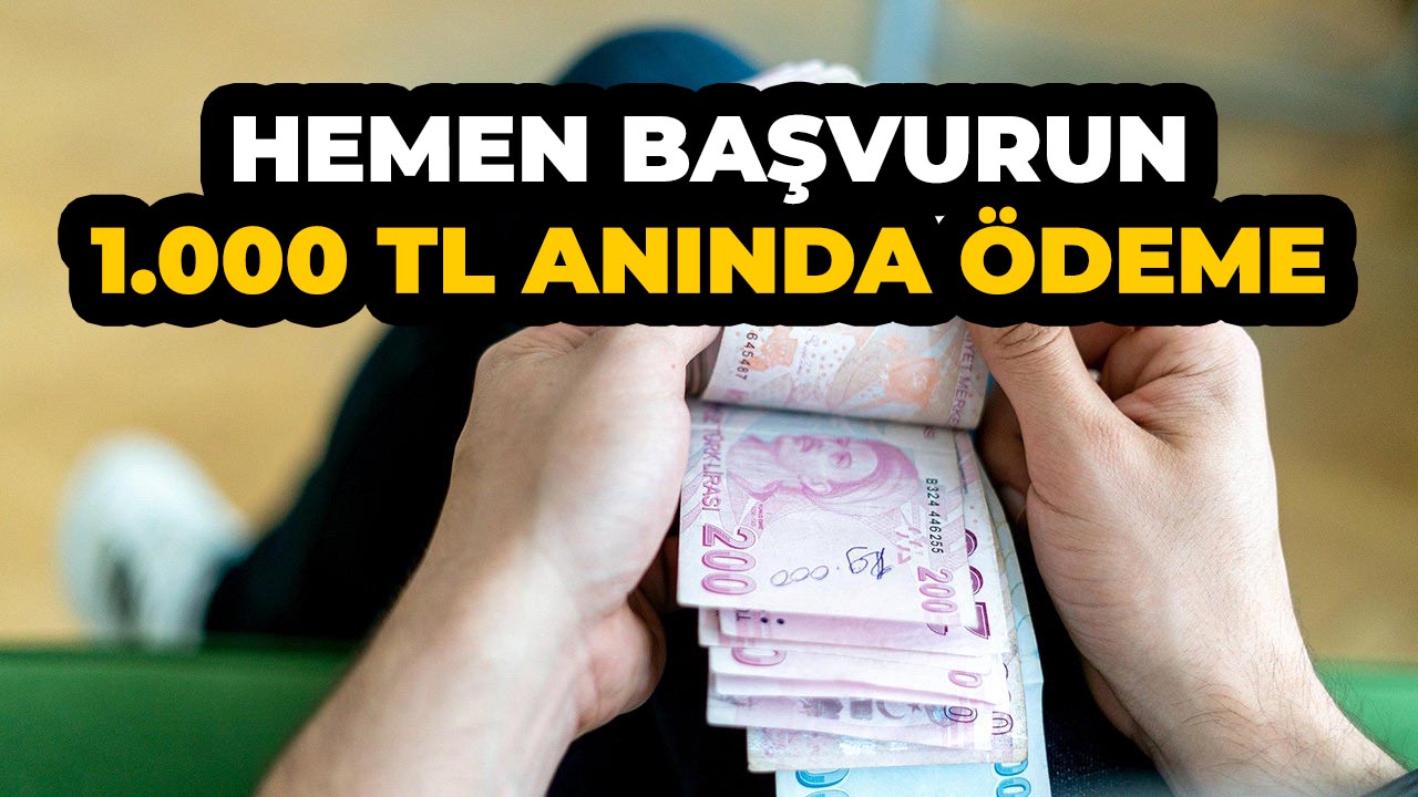 PTT 1.000 TL yardım ödemesi dağıtıyor! Başvuran alıyor