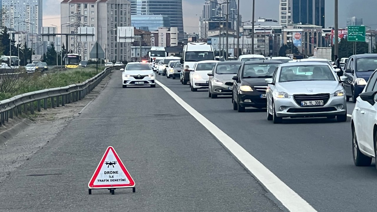 İstanbul- Ramazan Bayramı Öncesi Drone Destekli Trafik Denetimi Yapıldı