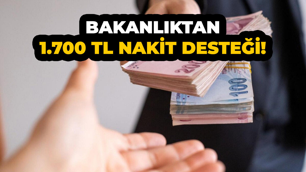 Aile Bakanlığı 1.700 TL nakit yardımı yapıyor! Başvuru şartları açıklandı