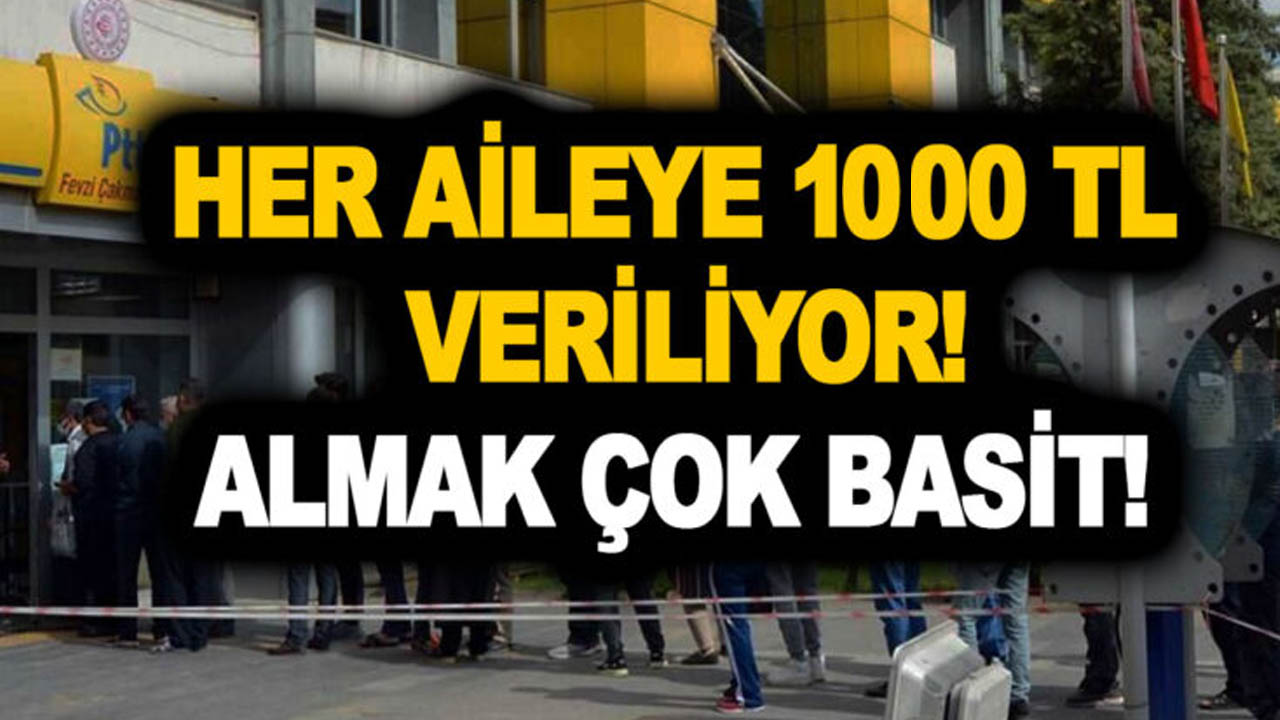 İhtiyaç sahipleri dikkat! PTT 1.000 TL para yardımı gerçekleştiriyor
