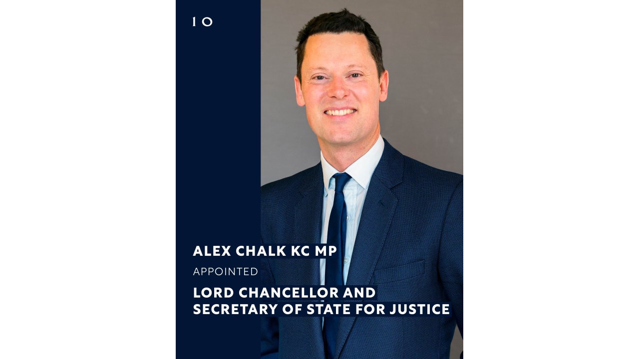 İngiltere’nin Yeni Adalet Bakanı Alex Chalk Oldu