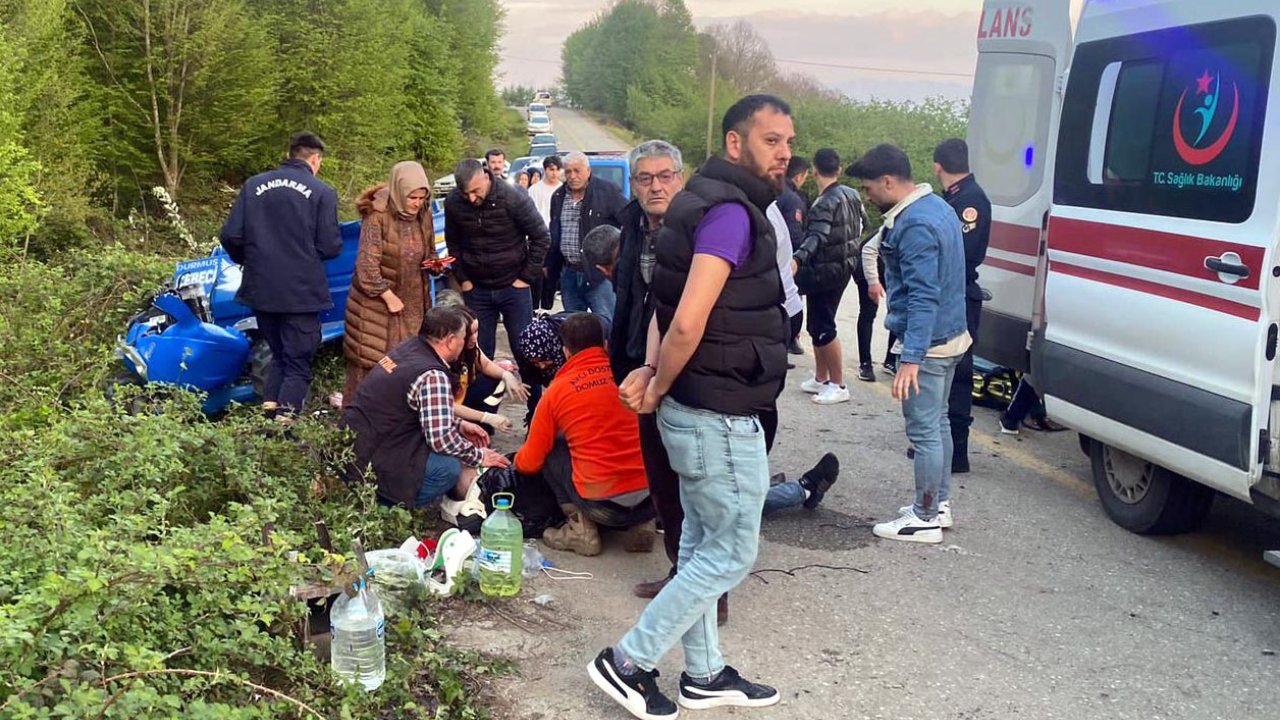 Bayramlaşmadan Dönen Ailenin Bulunduğu Patpat Devrildi: 7 Yaralı