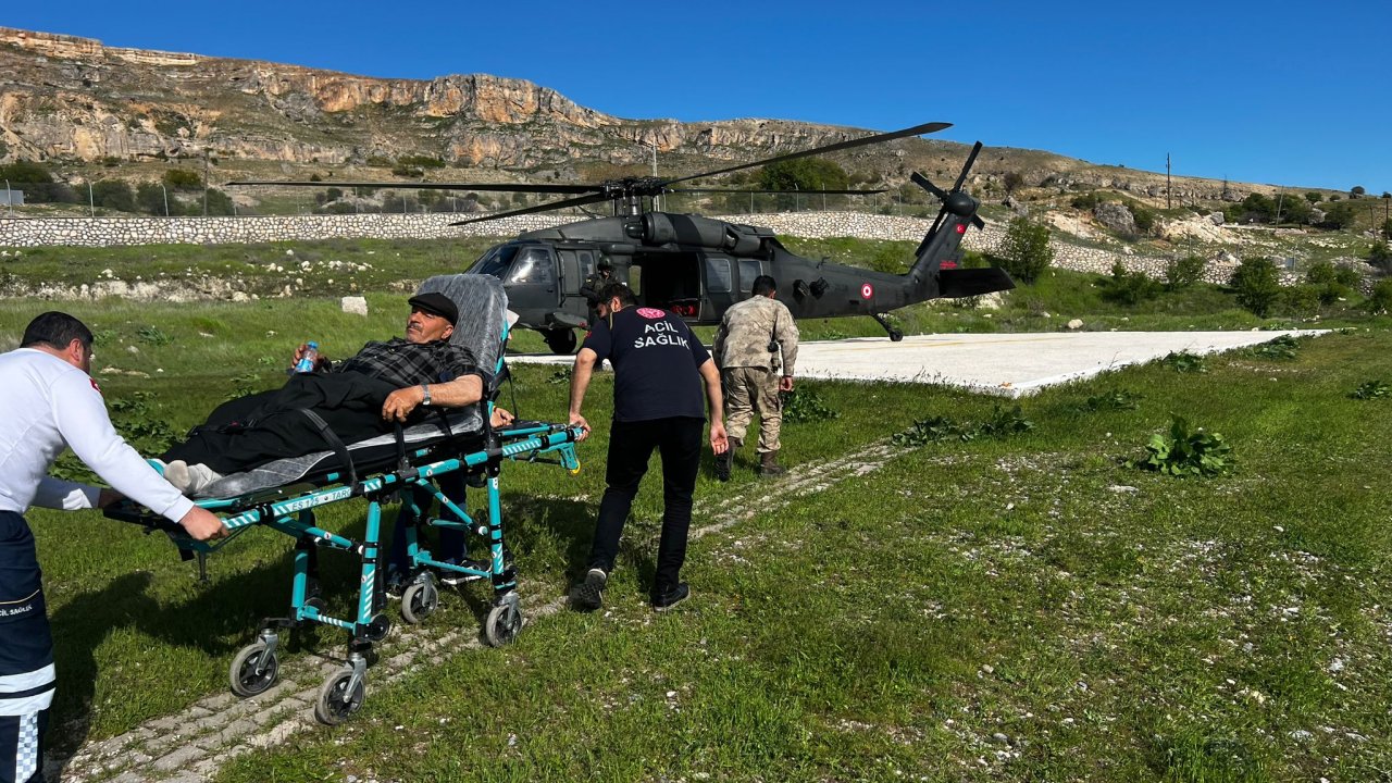 Askeri Helikopter, Kalp Krizi Geçiren Hasta İçin Havalandı