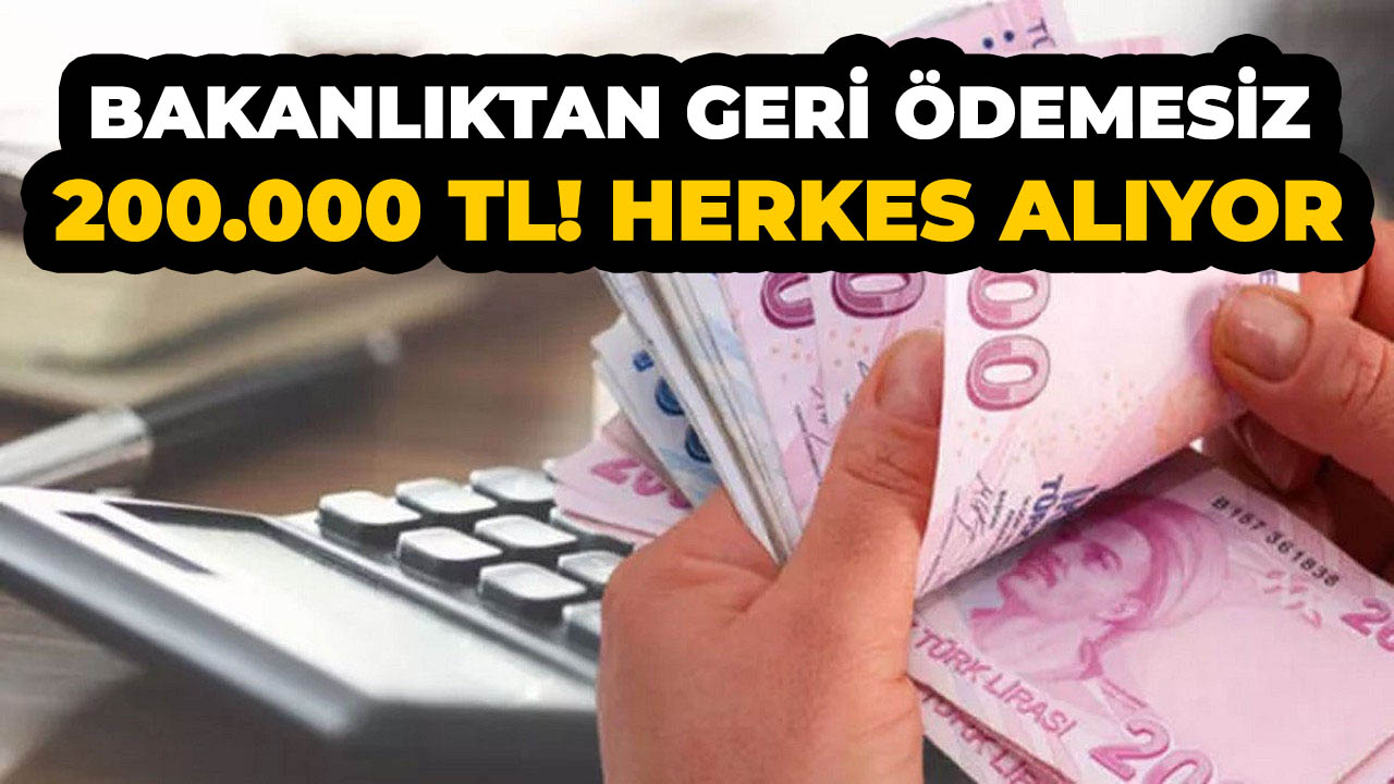 Aile Bakanlığı karşılıksız 200.000 TL nakit yardımı yapıyor! Başvuran herkes ödeme alıyor