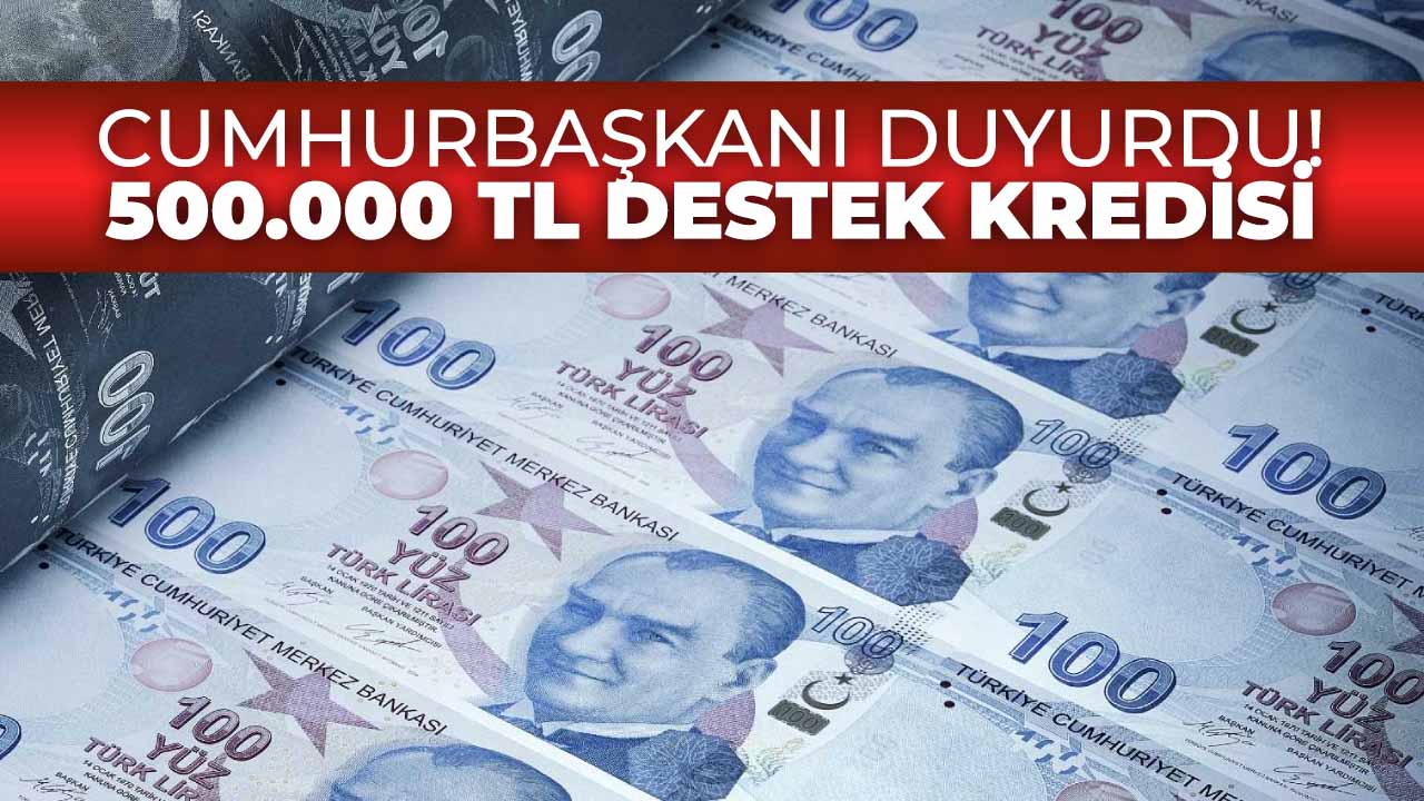 Cumhurbaşkanı Erdoğan müjdeyi verdi! Esnaflara 500.000 TL destek kredisi sunuldu