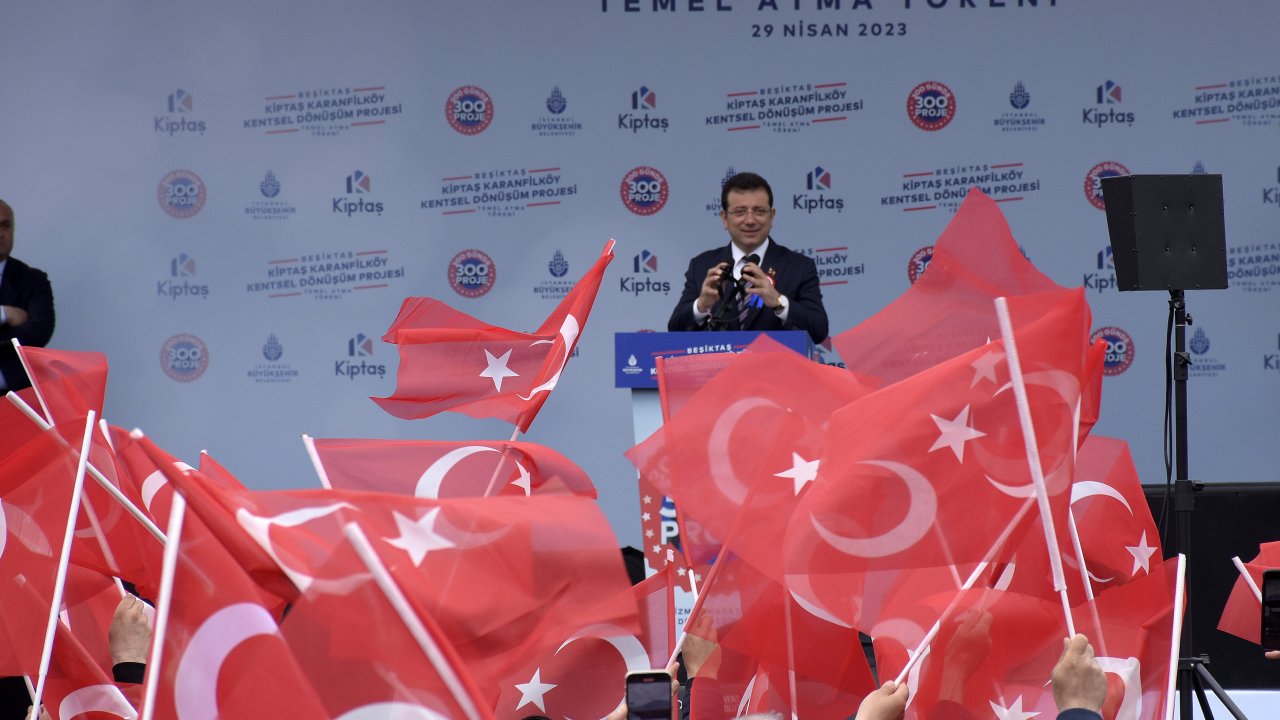 İmamoğlu Beşiktaş'ta Temel Atma Törenine Katıldı