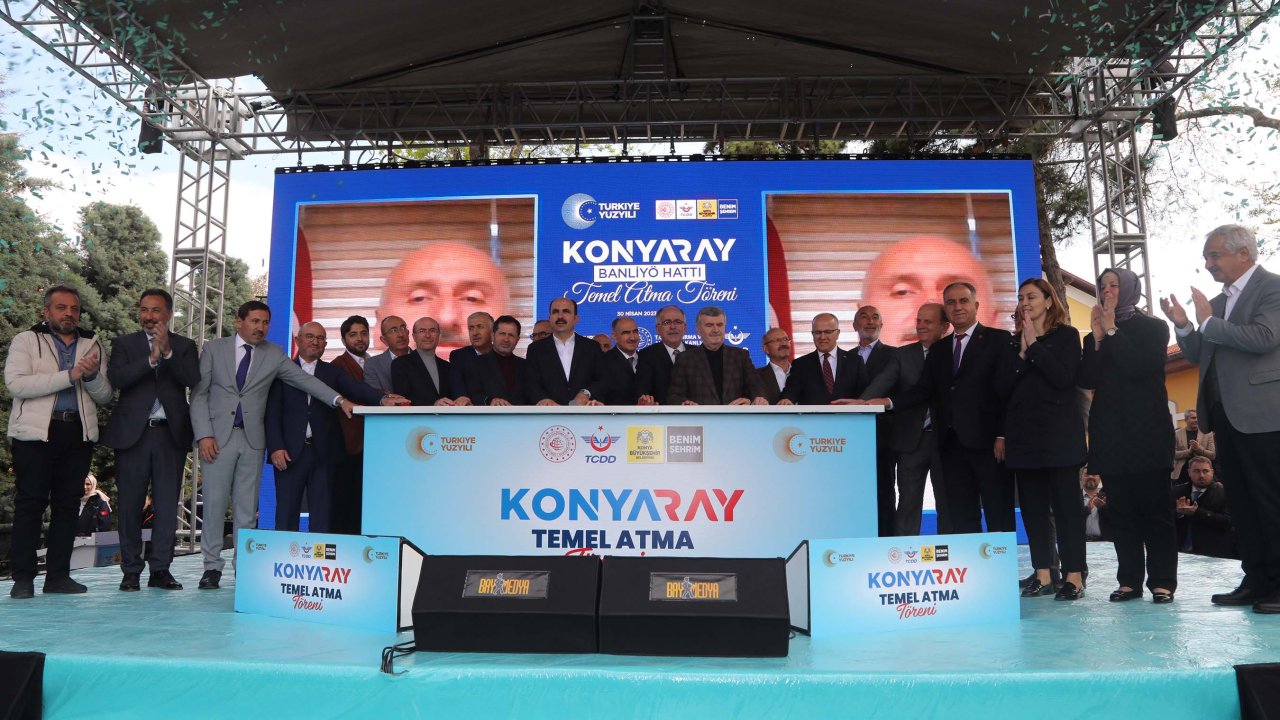 'konyaray Banliyö Hattı'nın Temeli Atıldı