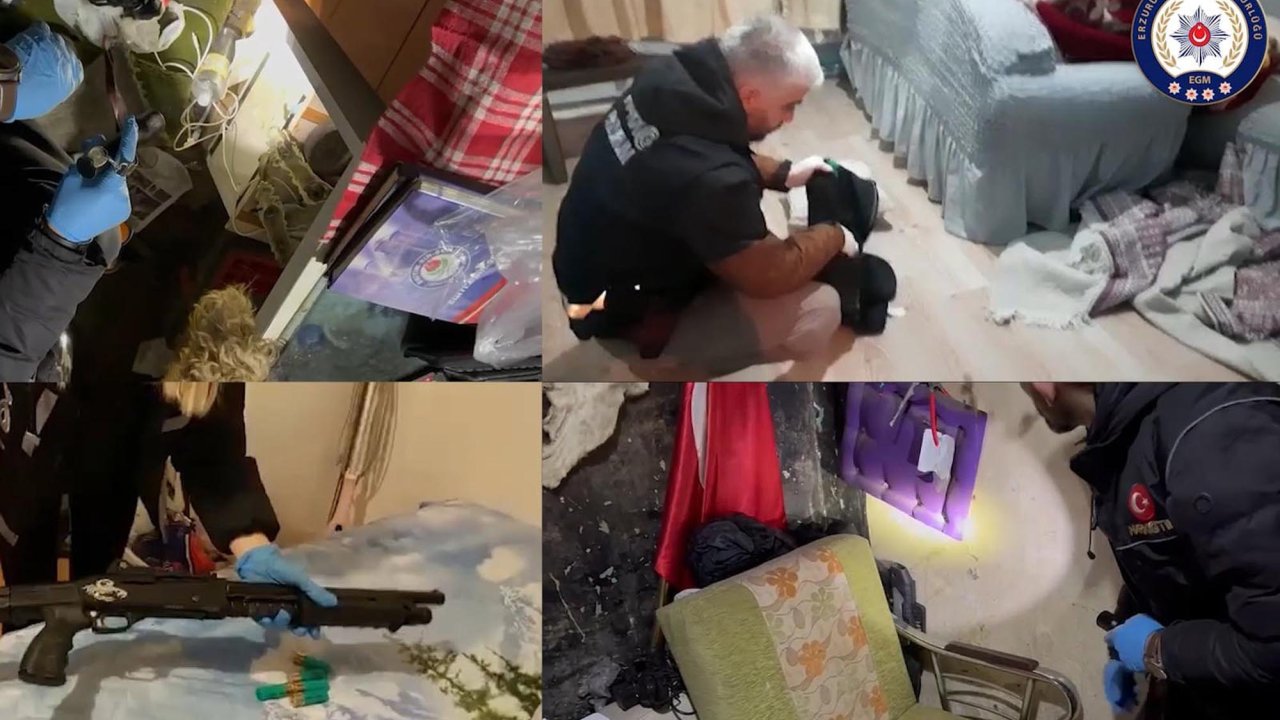 Erzurum'daki 'kökünü Kurutma Operasyonu'nda 59 Tutuklama