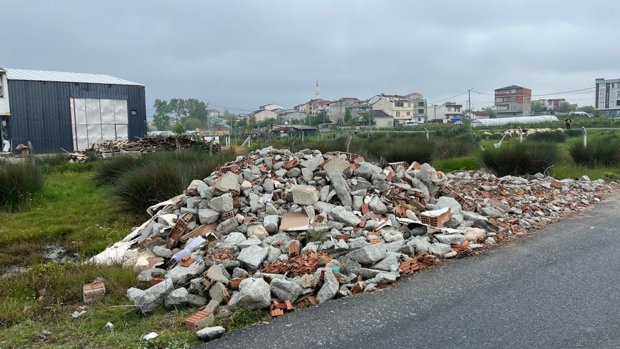 Arnavutköy'de Yol Kenarına Döküm Yaparken Görüntülenen Hafriyat Kamyonu Sürücüsü Yakalandı