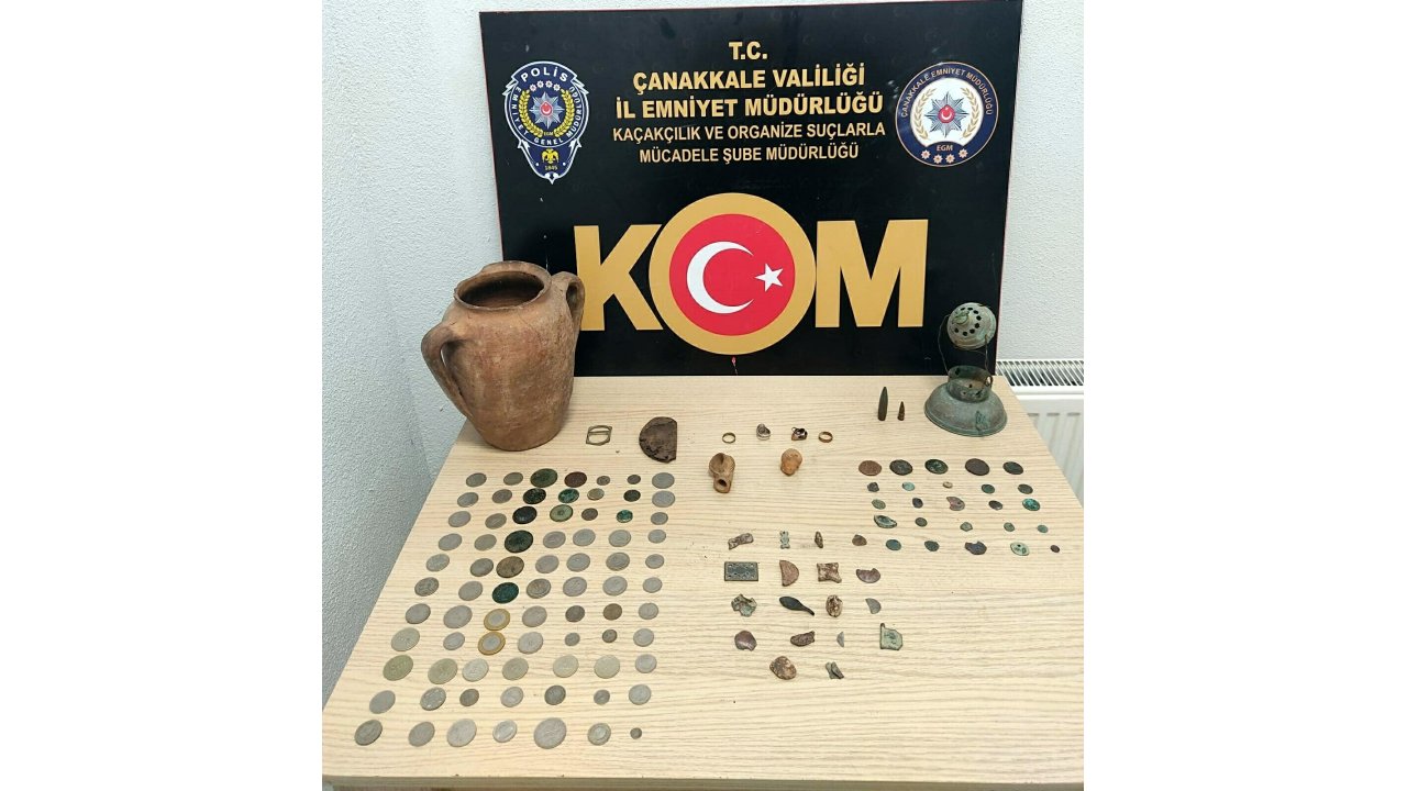 Çanakkale'de Tarihi Eser Kaçakçılığı Operasyonu