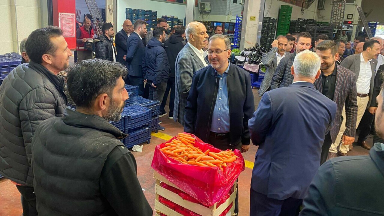 Bakan Kasapoğlu, İzmir Meyve Ve Sebze Hali'ni Ziyaret Etti