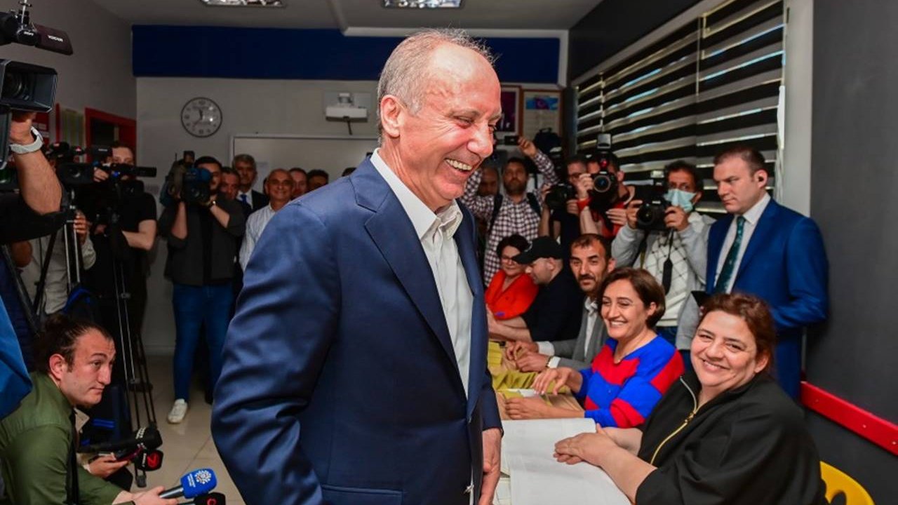 Memleket Partisi Genel Başkanı Muharrem İnce Ankara Çankaya'da oyunu kullandı