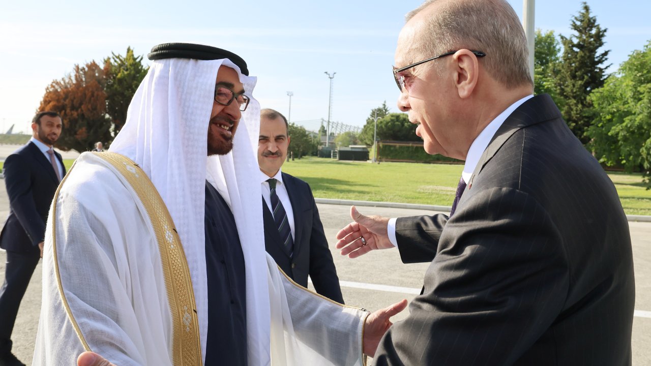 Cumhurbaşkanı Erdoğan BAE Devlet Başkanı ile görüştü