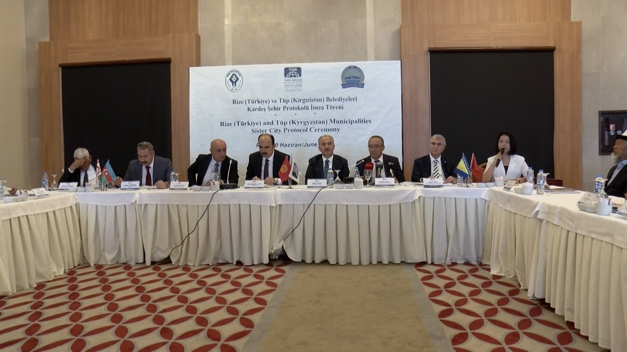 Türkiye ve Kırgızistan cumhurbaşkanlarının memleketleri arasında 'kardeş şehir' protokolü