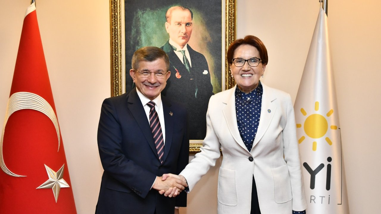 Davutoğlu'ndan Akşener'e 'Hayırlı olsun' ziyareti