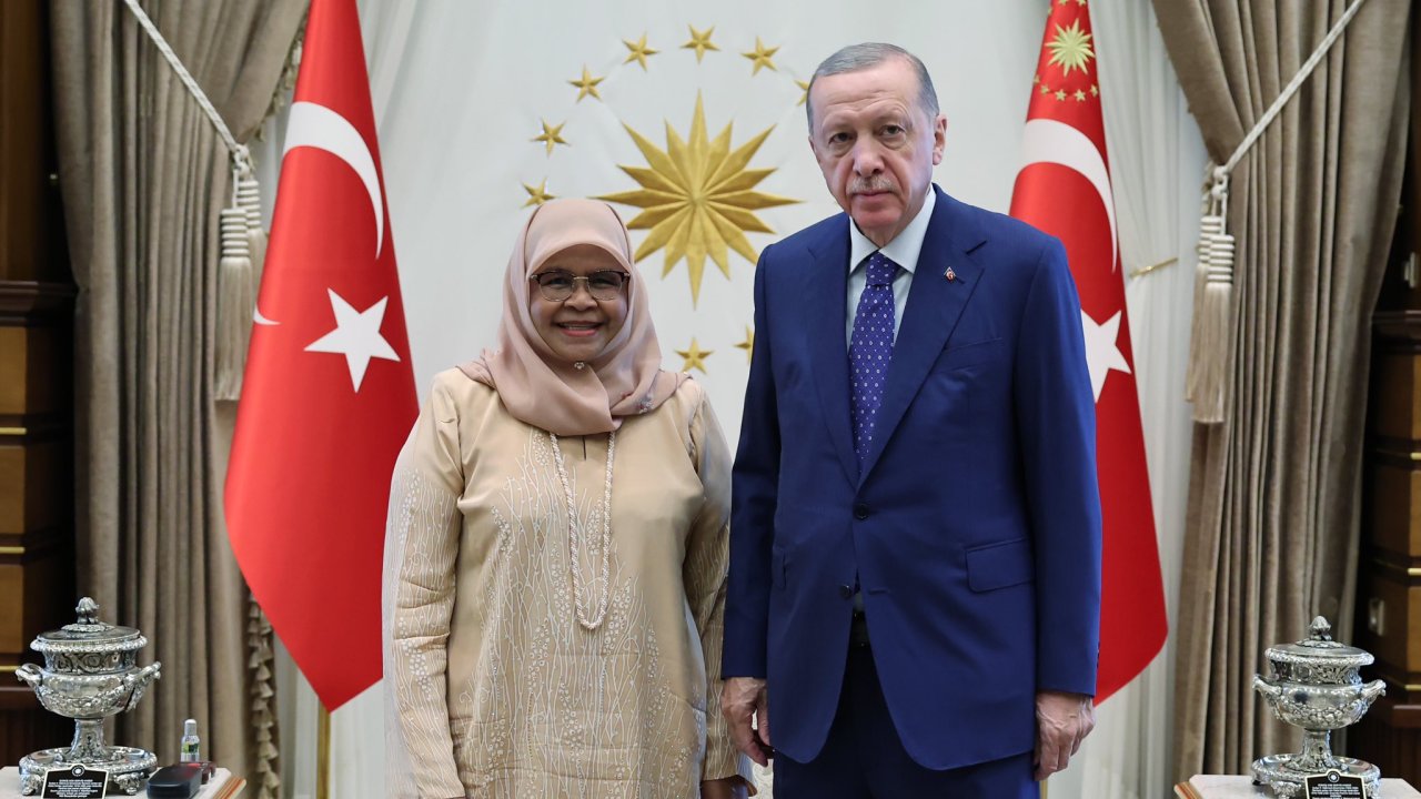 Cumhurbaşkanı Erdoğan, BM Habitat İcra Direktörü Sharif'i kabul etti