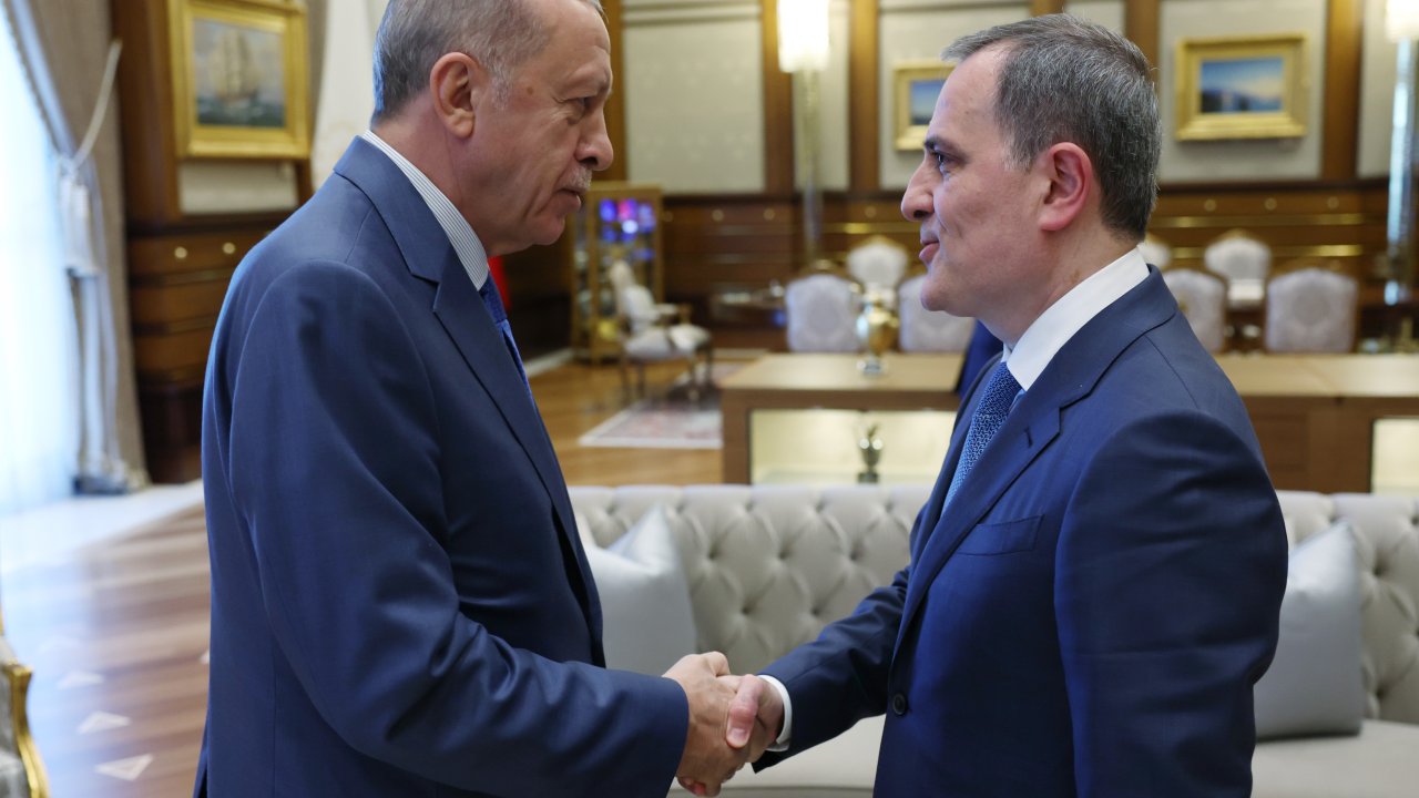 Cumhurbaşkanı Erdoğan, Azerbaycan Dışişleri Bakanı Bayramov'u kabul etti