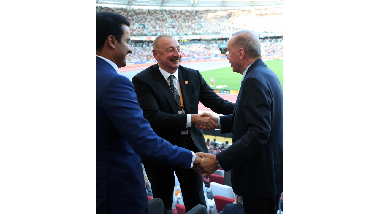 Cumhurbaşkanı Erdoğan, Dünya Atletizm Şampiyonası'nı takip etti