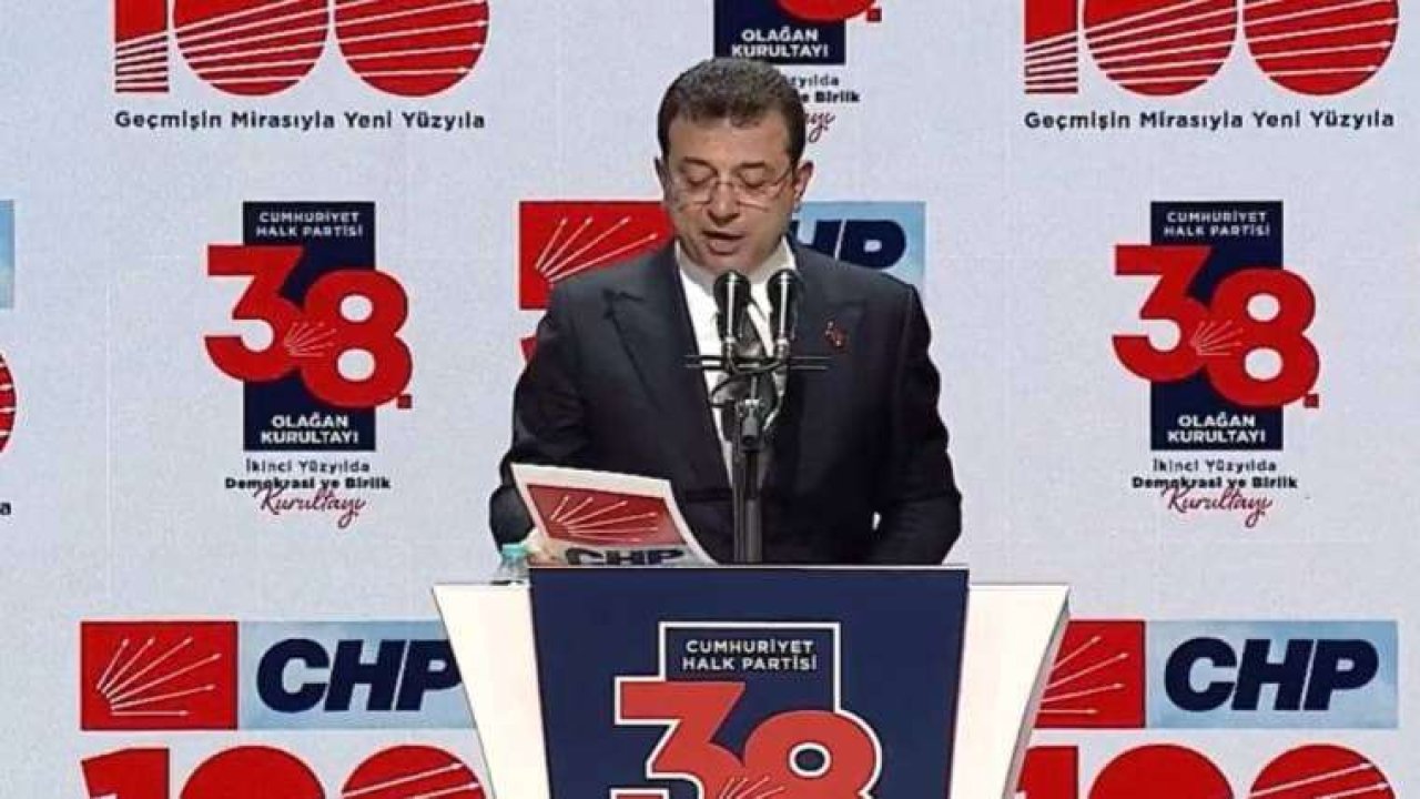 CHP 38. Olağan Kurultayı devam ediyor... Ekrem İmamoğlu açıklama yapıyor