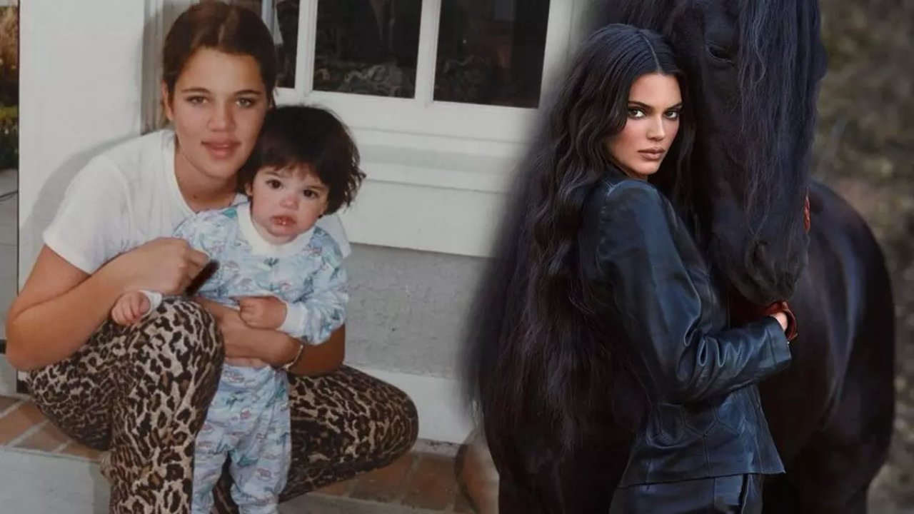 Khloe Kardashian kardeşi Kendall Jenner'ın doğum gününü küçüklük fotoğraflarla kutladı