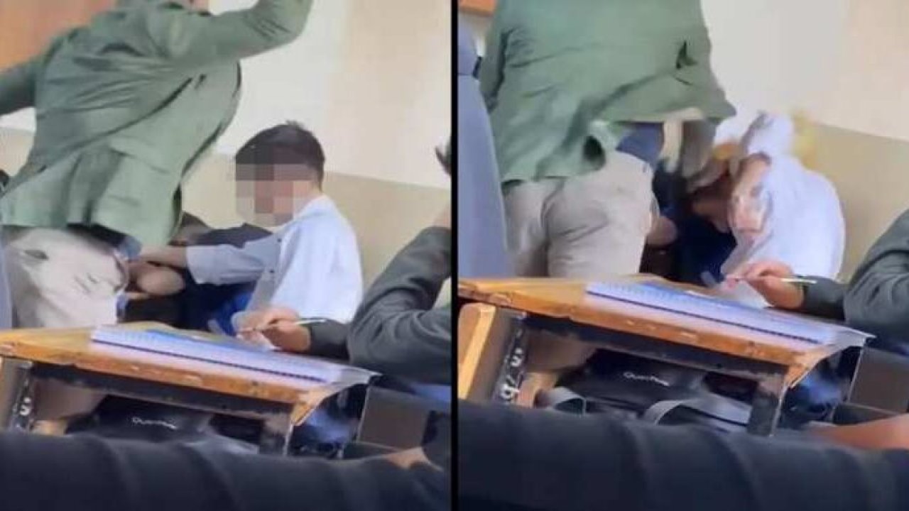 Kitapla öğrencisini döven öğretmen darp edildi
