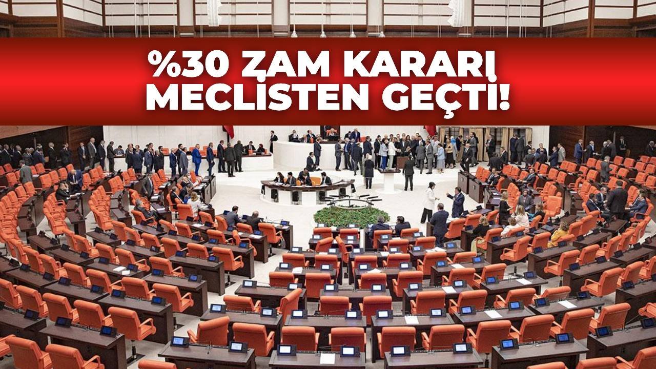 Kamu Çalışanlarına %30'luk Zam Ödemesi TBMM'den Geçti!