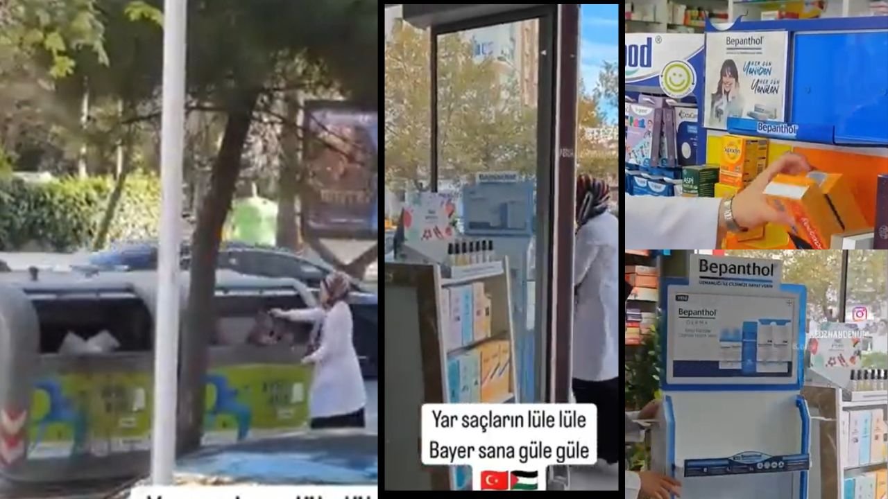 Filistin'e destek çıkan eczacı, o ilaçları çöpe attı! İşte yayınladığı video