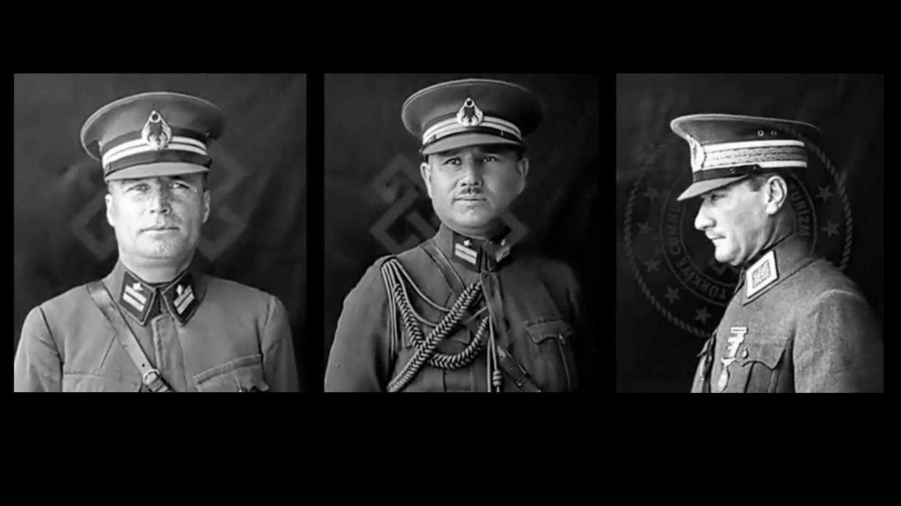 Karizmanın anlamı! Atatürk'ün askerli pozunu verdiği video gündem oldu