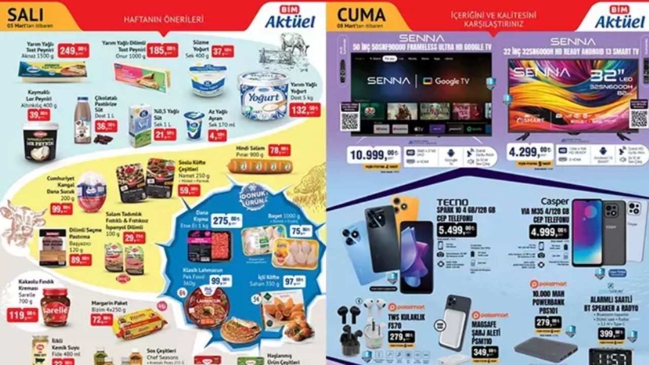 BİM 5-8 Mart aktüel ürünler kataloğu! 5-8 Mart'ta BİM'e ne gelecek?