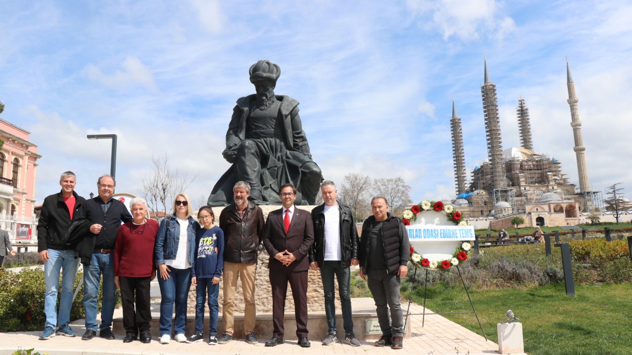Meslektaşları Mimar Sinan'ı, 'ustalık Eserim' Dediği Selimiye Camisi Önünde Andı