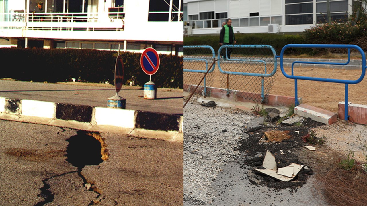 'otopark' Olarak Kullanılan Yolda Kapatılan Yarıkların, 21 Yıl Önceki Fotoğrafları Ortaya Çıktı